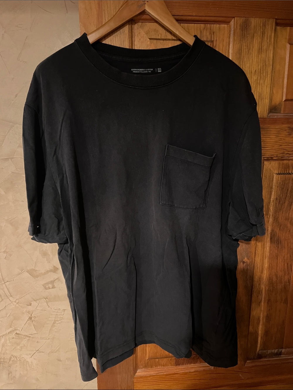 Men's Black Pocket T-Shirt